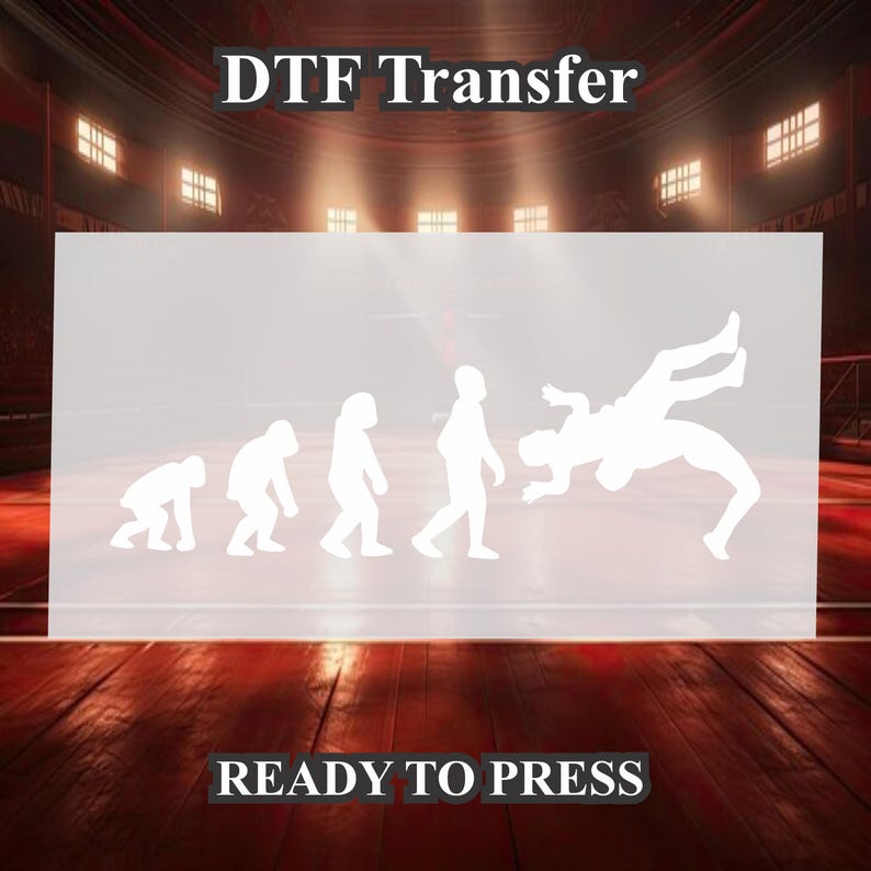 Wrestling Transfer Design DTF. Ready to Press, Heat Transfer, Wrestling