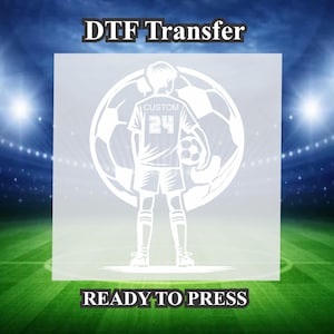 Custom Soccer Transfer Design DTF. Ready to press, Heat Transfer, Soccer season, Soccer Shirt, Soccer DTF Transfer.