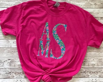 Monogrammed T-Shirt | Personalized Shirt | Custom Monogrammed Shirt | Women's Custom Shirt | Custom Tee