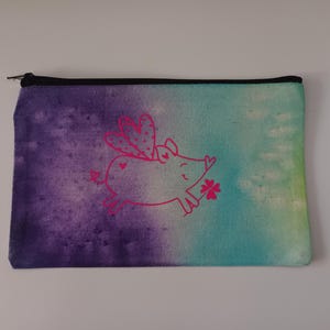 Pencil case, small bag, pouch, cosmetic bag, project bag, storage, needle bag, knitting, crocheting, plotting