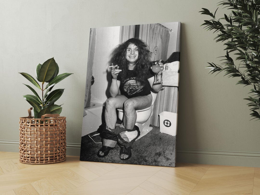 ozzy osbourne on a toilet