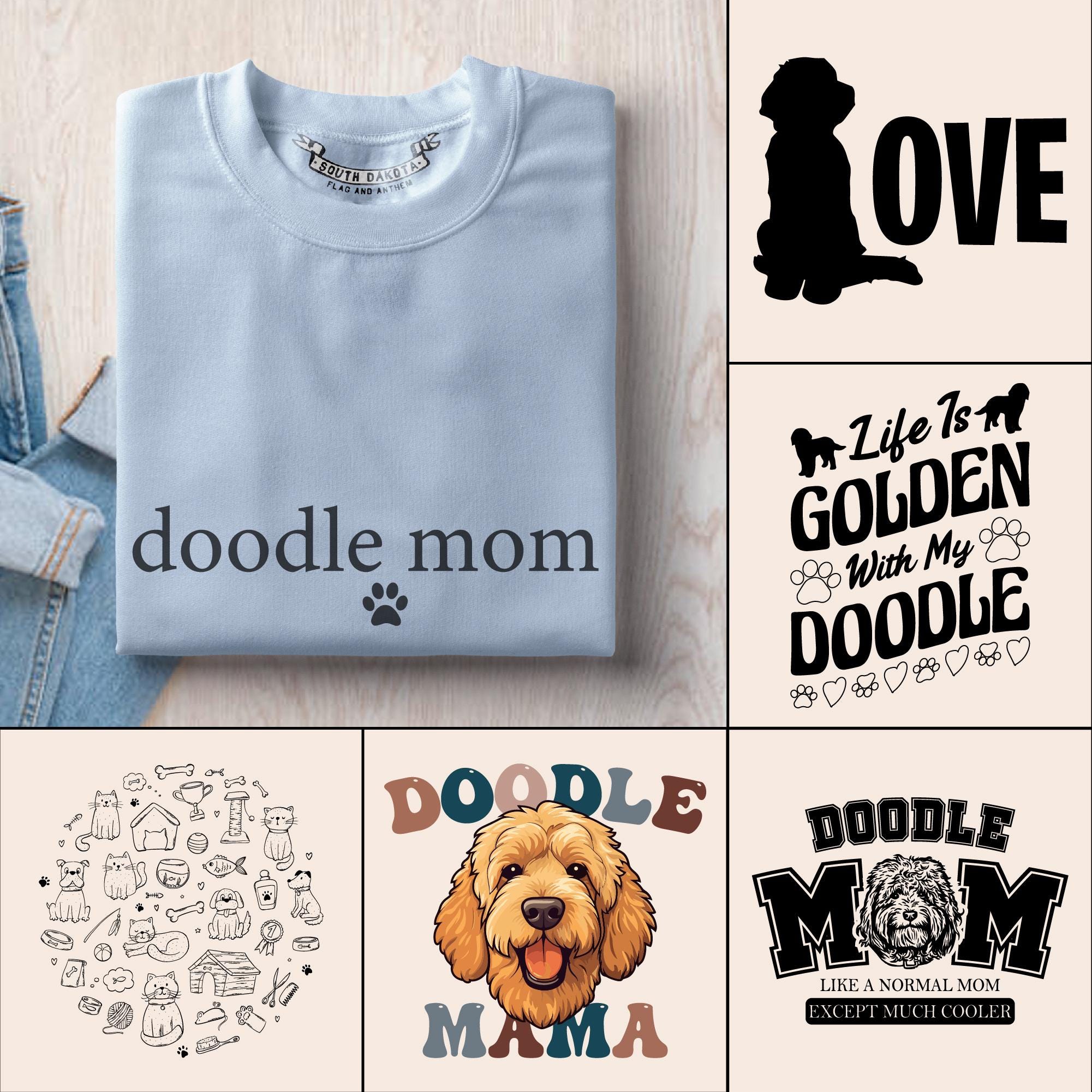 Animal Doodle Svg | Doodle Shirt Svg | Dog Lover Svg | Doodle Mama Png ...
