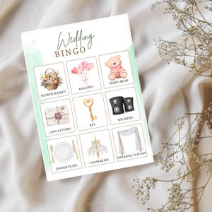 Wedding Bingo Cards | Bridal Shower Game | Wedding Reception Game | Wedding Bingo | wedding shower games | wedding activities | bridal bingo