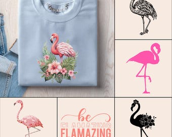 Flamingo Svg | Floral Flamingo Svg | Be Flamazing Png | Flamingo Bird Design | Flamingo Distressed Svg | Flamingo Clipart | Bachelorette Svg