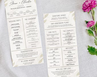 Infographie du programme de mariage | Carte de programme chronologique du jour du mariage | Programme d'infographie moderne | Programme de la cérémonie de mariage | Organisateur de mariage