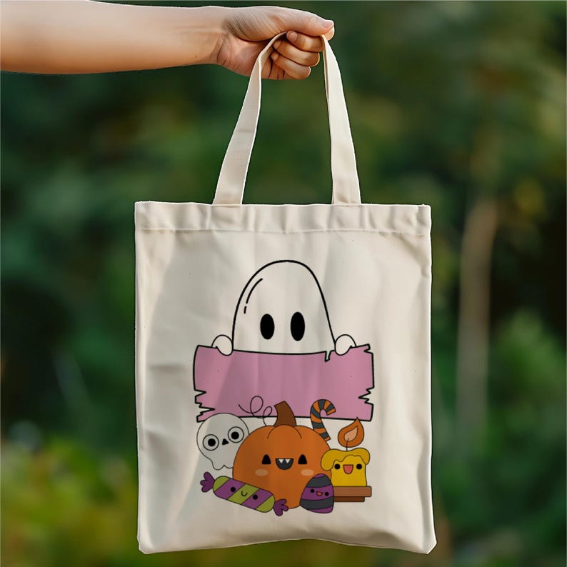 Trick or Treat Bag Svg | Bag of Treats Svg | Halloween Ghost Svg | Kids ...