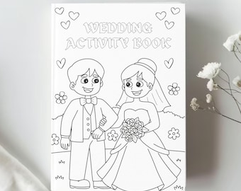 Kids Wedding Activity Book | Kid Wedding Activity Pack | Wedding Coloring Book | Kids Activity Book | Wedding Table Games | Activity Booklet
