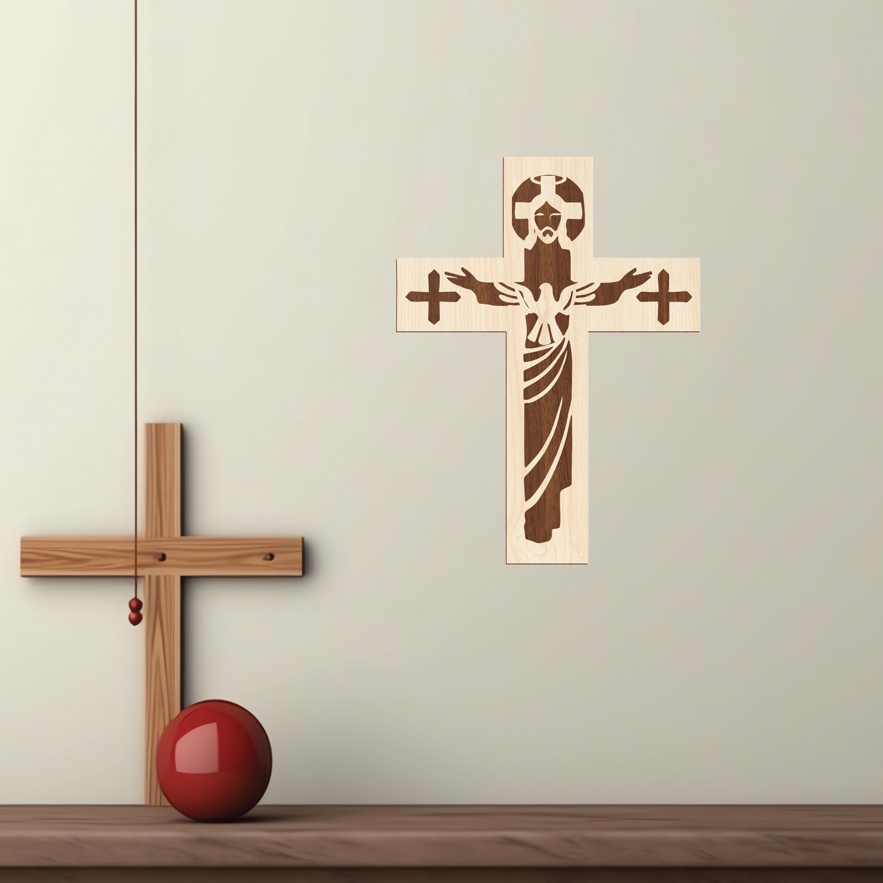 Jesus Christ Laser Cut Files,modern Cross Wall Art,cross Cnc Files Set ...