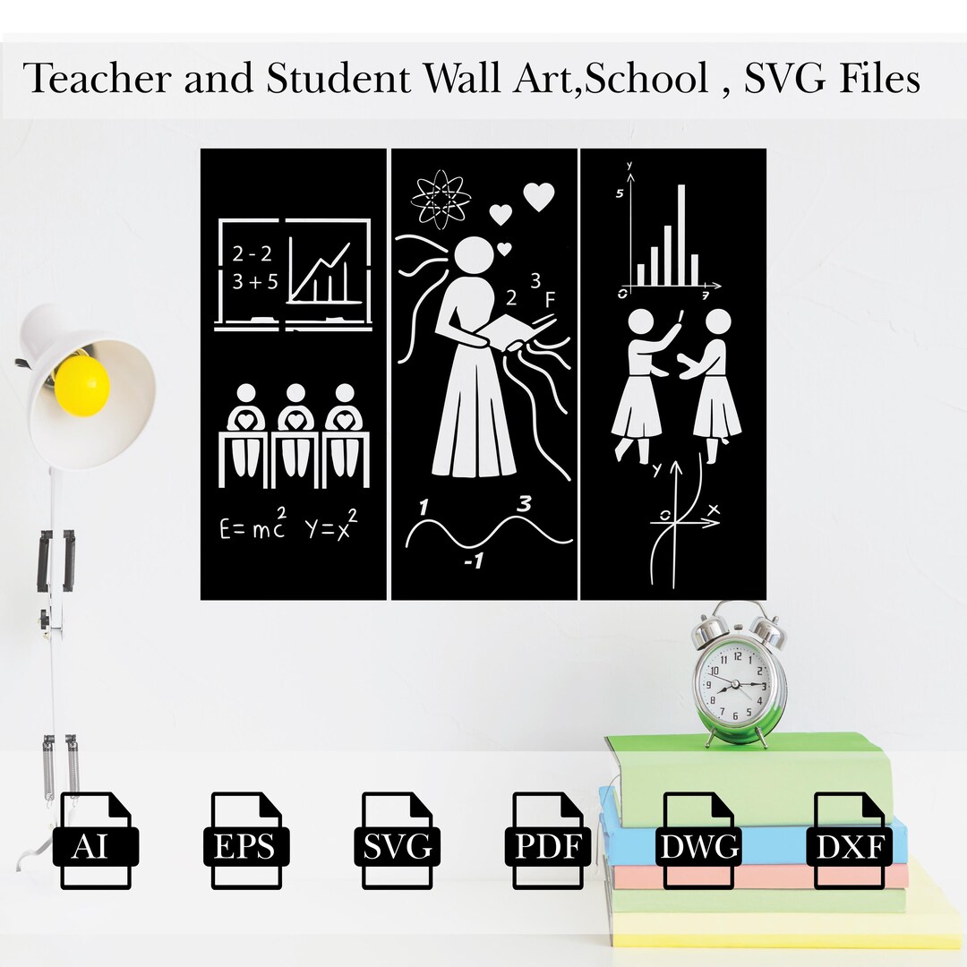 Teacher and Student Themed Wall Art,school Wall Art,teacher Days , Room ...