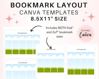 Canva Bookmark Template, Design Your Own Bookmark, Editable Bookmarks, Canva Frames Template, Bookmark Canva, Drag and Drop Photo Frame