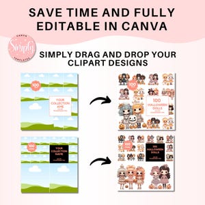 Canva Clipart Mockup Mallar för Etsy-säljare – Skapa fantastiska Clipart Mockup med dra-och-släpp Canva-mallar bild 8