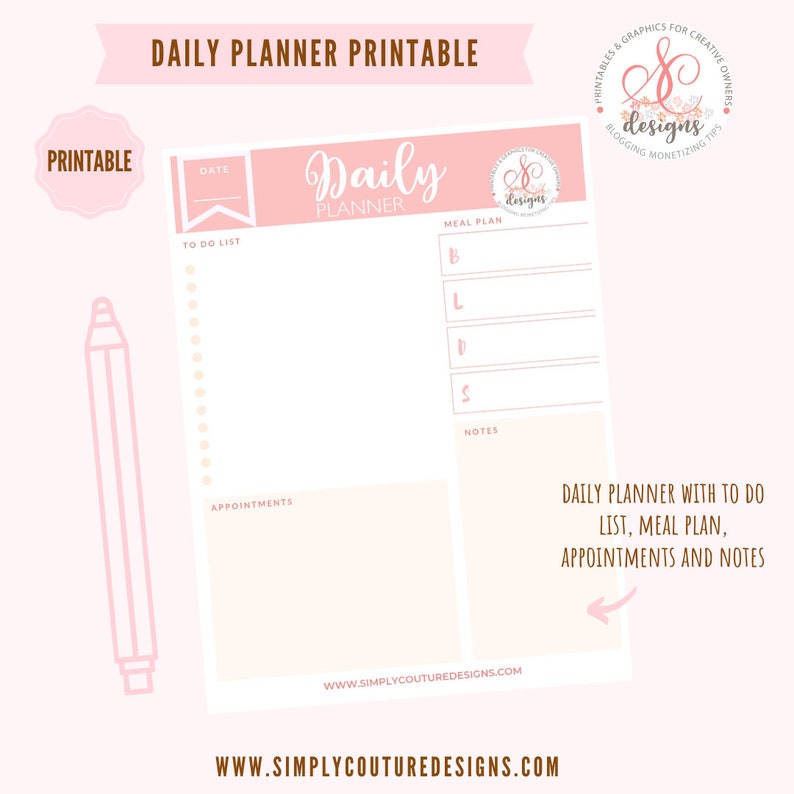 2022 Daily Planner A4 Printable Insert Digital Download To Etsy 