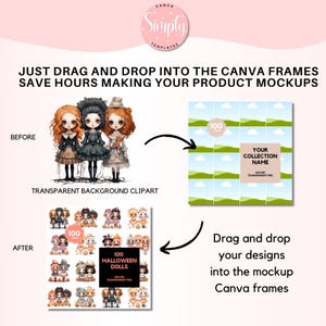 Canva Clipart Mockup Mallar för Etsy-säljare – Skapa fantastiska Clipart Mockup med dra-och-släpp Canva-mallar bild 7