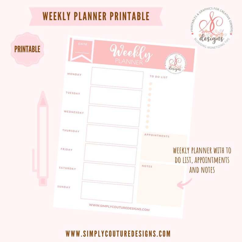 2022 Daily Planner A4 Printable Insert Digital Download To Etsy 