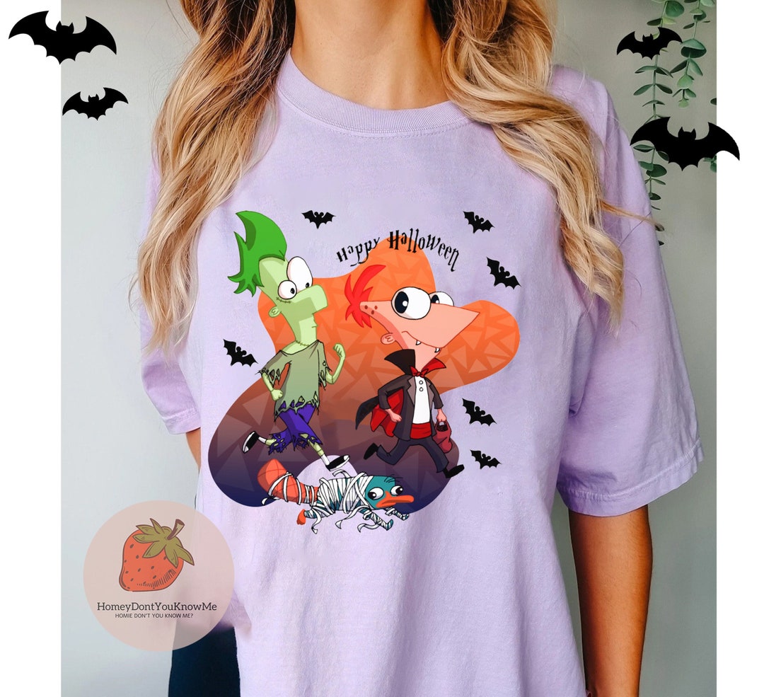 Happy Halloween Phineas and Ferb and Perry the Platypus Etsy