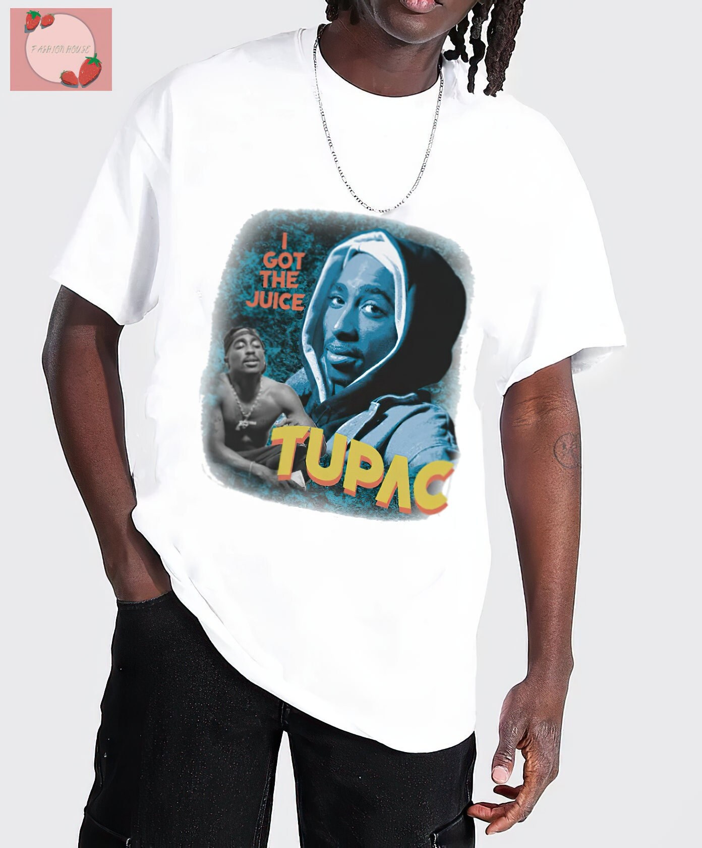 2pac Graphic T-shirt Tupac Shakur Tee 