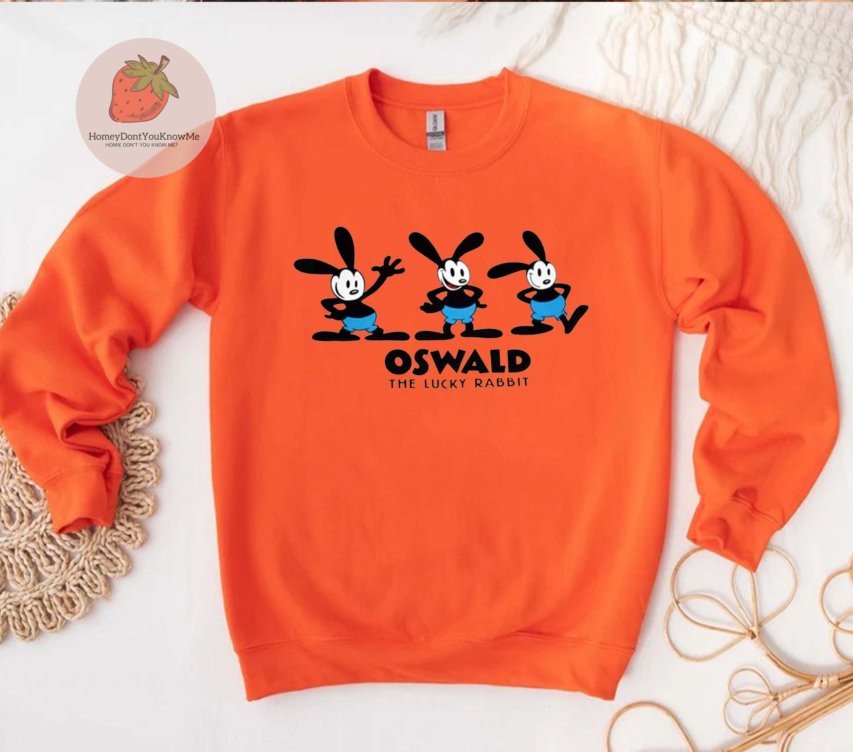 Disney Oswald the Lucky Rabbit Sweatshirt Disney Rabbit 2023 Sweatshirt sold by Kelly Sellnow SKU 39652392 50 OFF Printerval