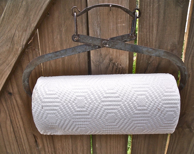 Primitive Antique Ice Tongs PAPER TOWEL HOLDER With Great Etsy