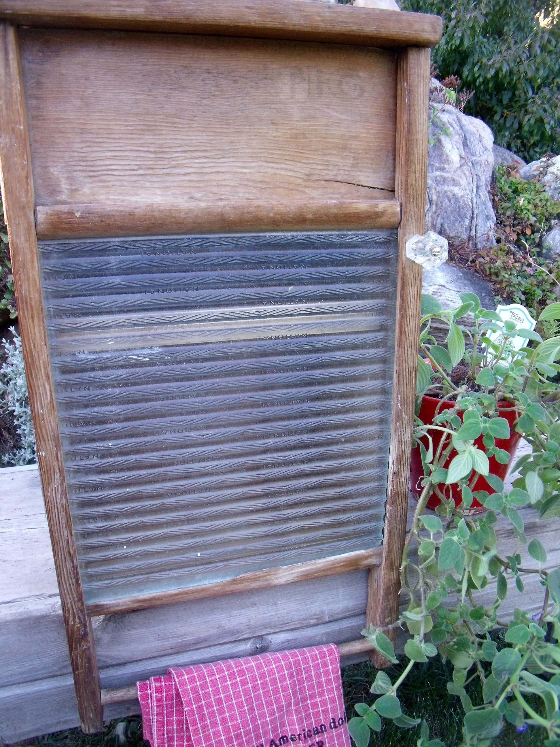 Washboard Cabinet Glass Extra Deep Recycled Atlantic Etsy