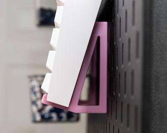 Keyboard Display Hook for IKEA Skadis | Mechanical Keyboard Pegboard Holder | Multiple Colors and Bulk Pricing