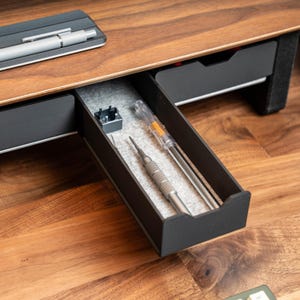 Organizador de bandeja de escritorio pequeño/cajón para estante de escritorio/accesorio de oficina moderno y versátil