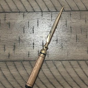 Abrecartas de madera de cebra