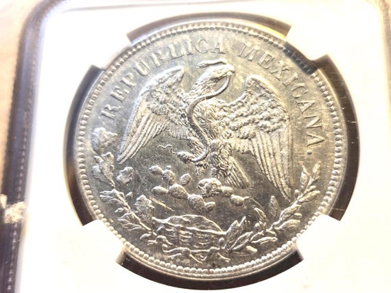 1909 Mo GV Mexico Silver Peso NGC Certified