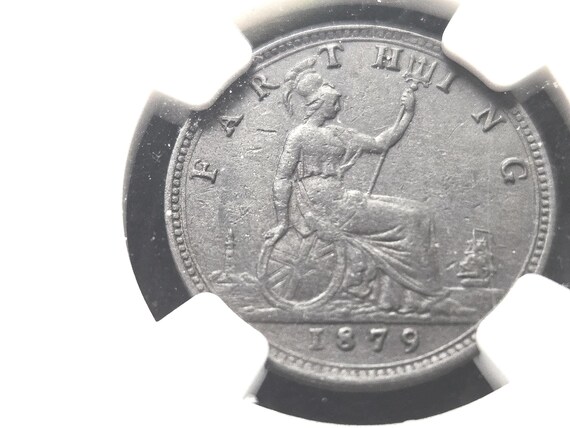 1879 G.Britain 1/4P Large 9 NGC Certified