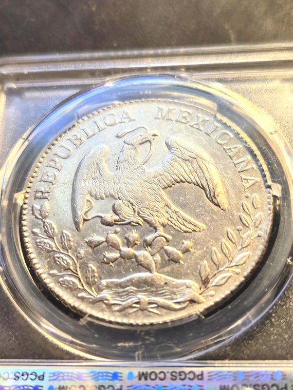 1881-Mo Mexico Silver One Peso PCGS Certified