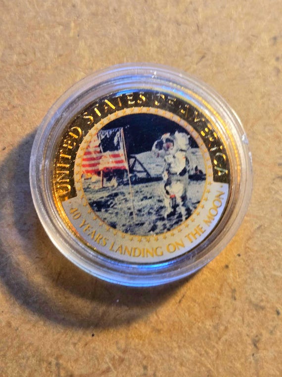 40 Years Landing On The Moon Kennedy Coin