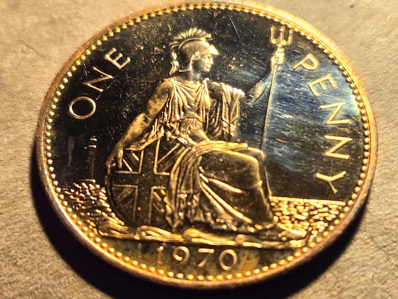 1970 Great Britain Proof Penny