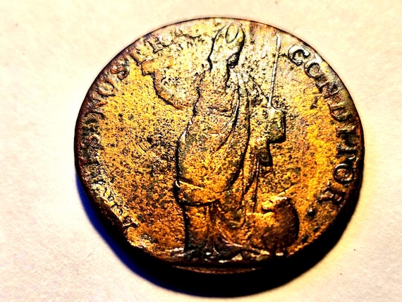 1791 England Leeds 1/2 Penny "Bishop's" Token Artis Nostra Conditor 29MM