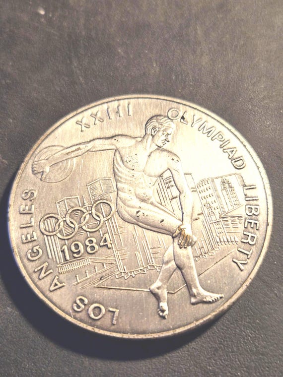 1984 L.A. Olympics Large 50MM Medallion