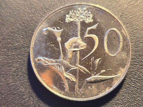 1968 South Africa Proof 50 Cent 28MM Y4