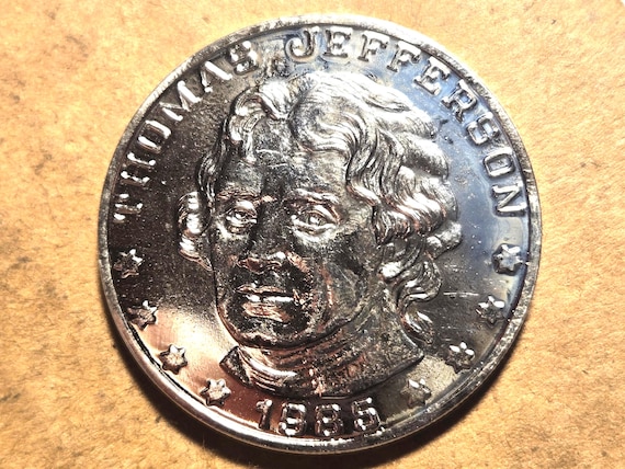 1985 Thomas Jefferson Anniversary Proof-Like Medallion 38MM
