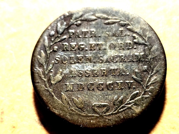 1815 Luxembourg Copper Token Inauguration The Gran Duke Of Lux. William 1st Of the Netherlands 23.3MM