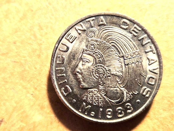 1983 Mexico Aztec 25 Centavos #411