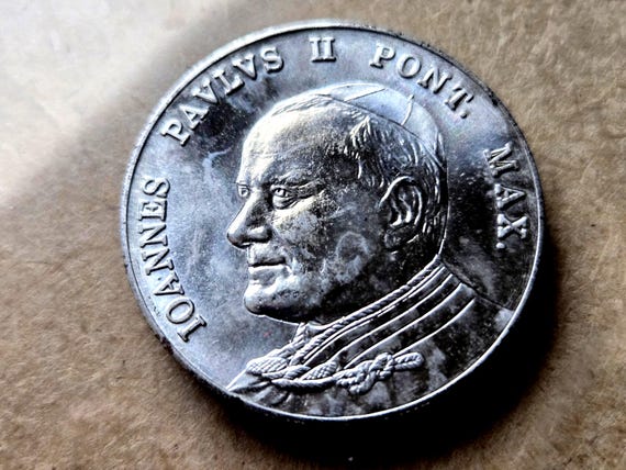Vatican Pope John Paul II Medallion 35MM