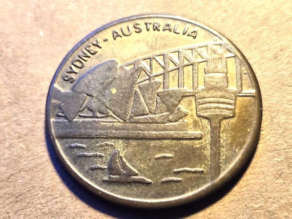 Australia Souvenir Token View Of Sydney Opera House From Scenic Echo Point 30MM