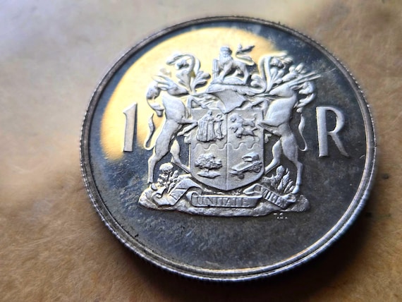 1969 South Africa Silver Proof One Rand 32.7MM Low Mintage