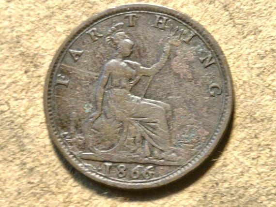 1866 Great Britain One Farthing