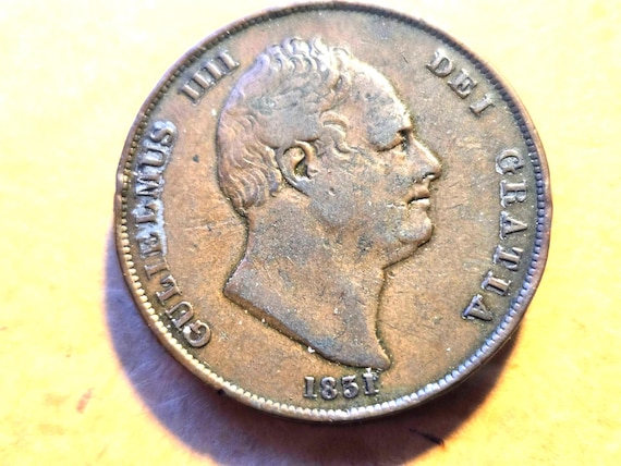 1831 William IV Great Britain Farthing 34MM Diam. 3MM Thickness "Excellent" Details #K43