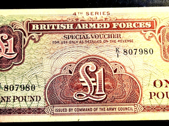 1962 4th Series British Armed Forces One Pound Banknote Unc.