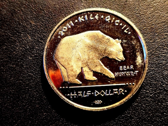 2011 Sovereign Nation Los Coyotes Indians Half Dollar Medallion Proof 31MM