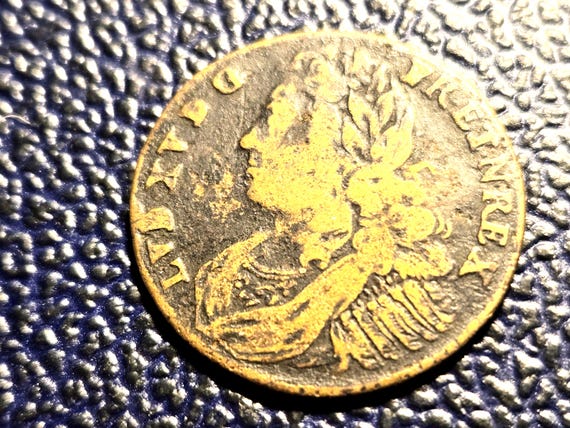 1719 France Copper Capture Of Fontarabia In Basque Country 24MM