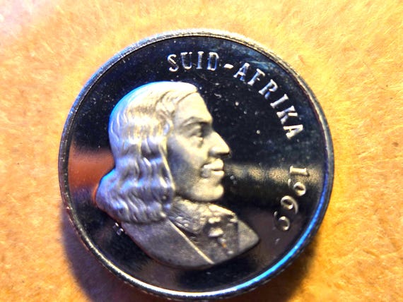 1969 South Africa Proof 20 Cents 24MM