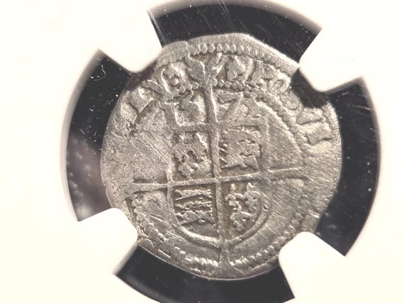 1573 England 3Pence NGC Certified