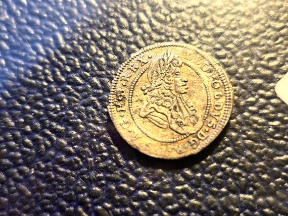 1690 Leopold I Kingdom Of Bohemia Silver One Kreuzer 18MM