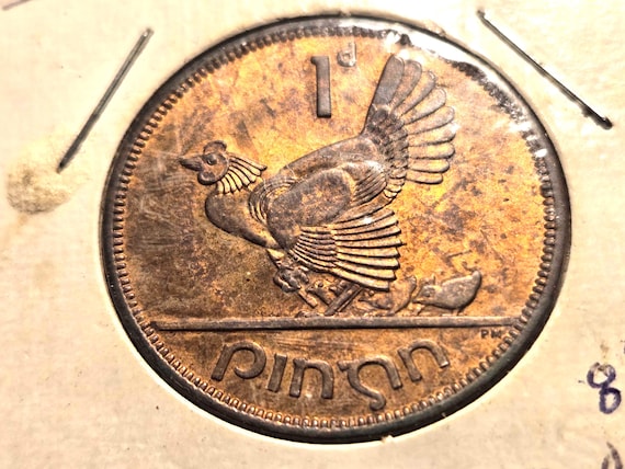 1962 Ireland 1 P BU Toned 30MM