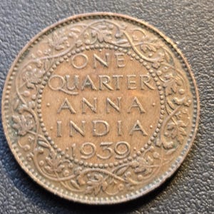 1939 India-British 1/4 Anna